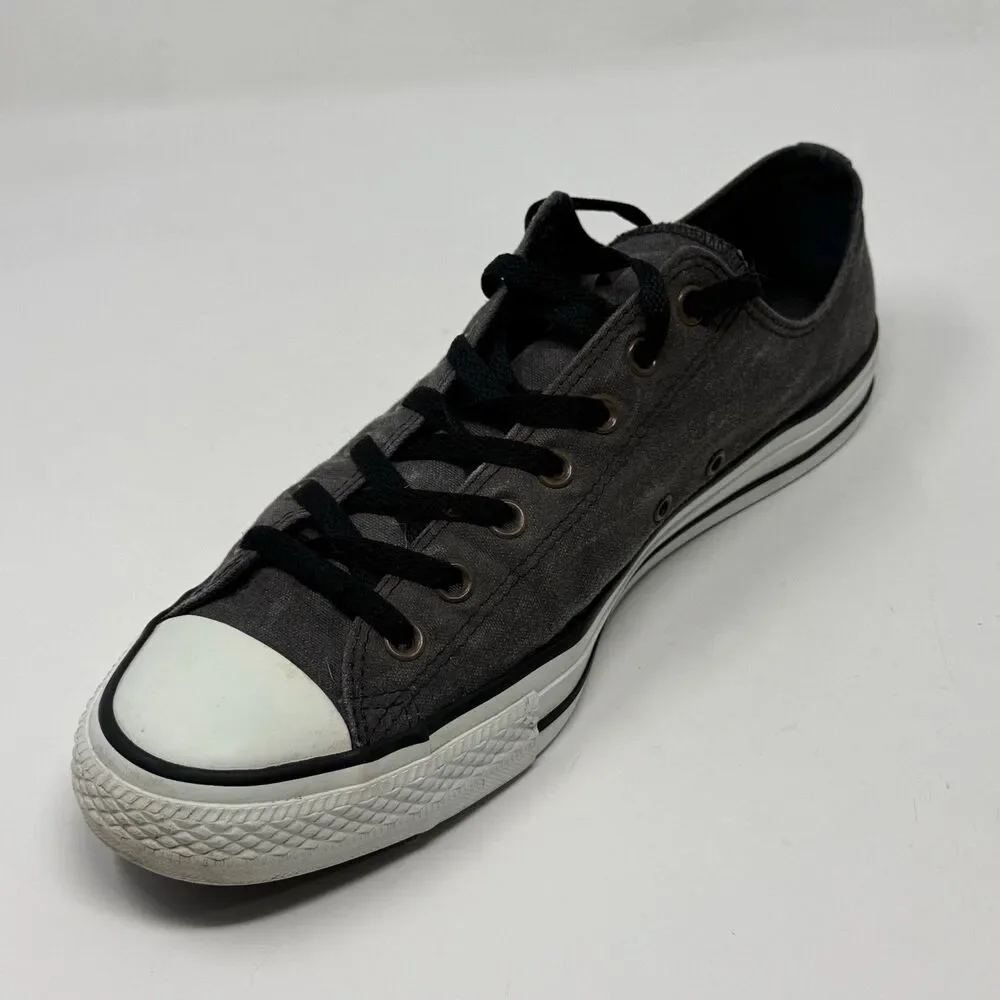 Converse All Star Low Sneakers Mens 13 Stonewashed Gray Canvas Studded Shoes - Picture 10 of 16